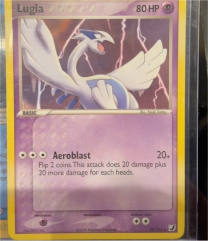 2005 Pokémon EX Unseen Forces #29 Lugia — front