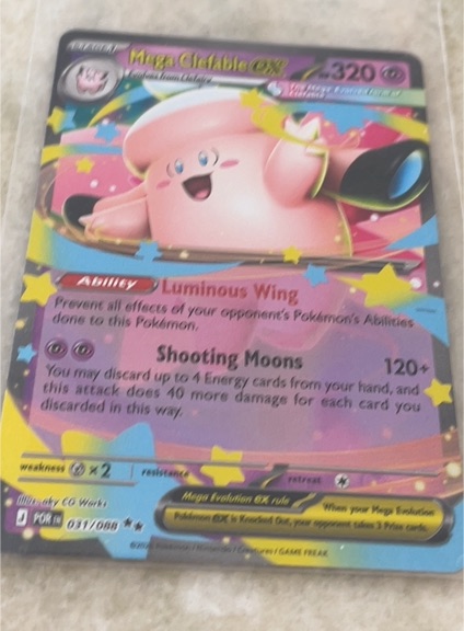 2026 Pokémon Mega Clefable GX #031 — front