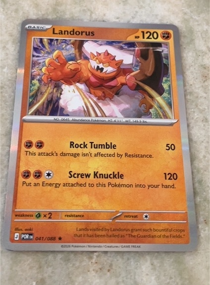 2025 Pokémon Perfect Order #041 Landorus — front