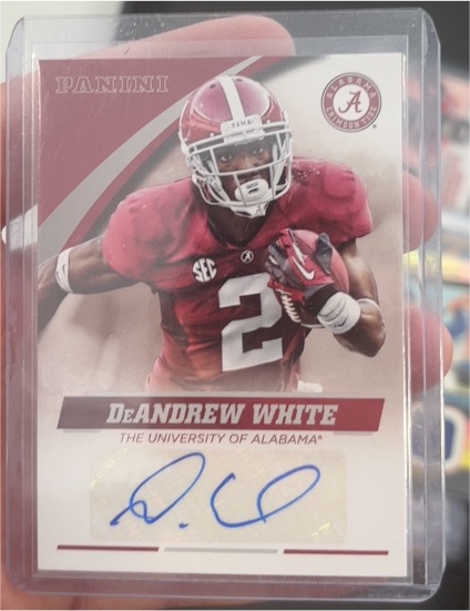 2015 Panini Alabama Team Collection #DW-AL DeAndrew White — front