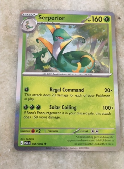 2022 Pokémon Perfect Order #006 Serperior — front