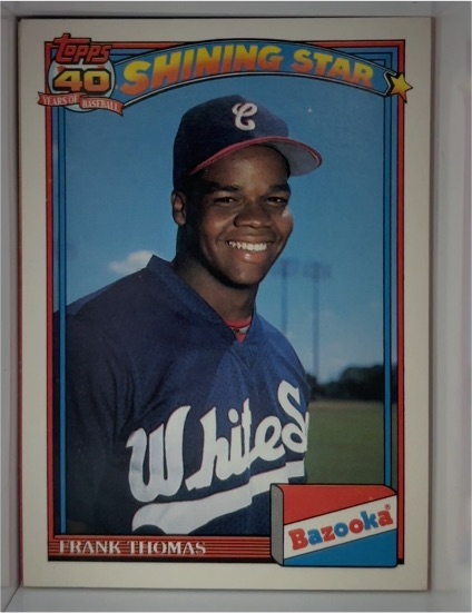 1991 Topps Bazooka Shining Stars #7 Frank Thomas — front