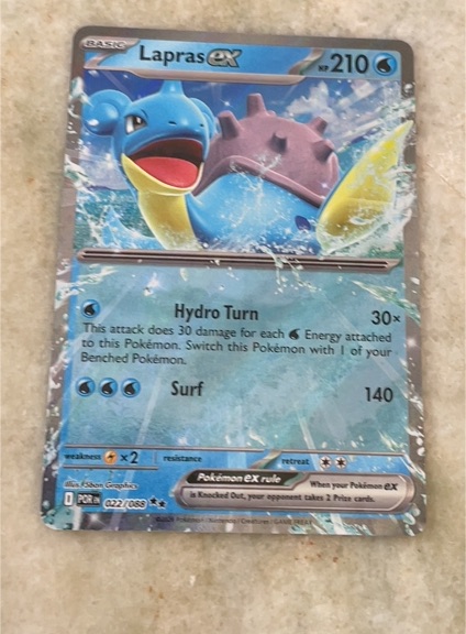 2012 Pokémon TCG Perfect Order #022 Lapras EX — front