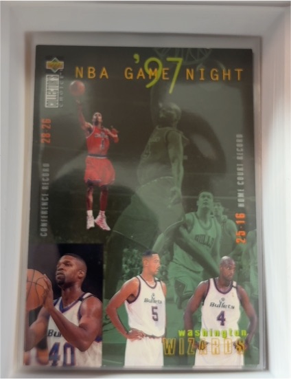 1997-98 Upper Deck Collector's Choice NBA Game Night #184 Washington Wizards — front