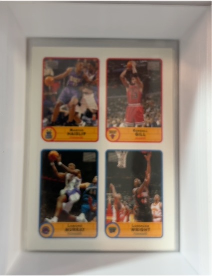 2003-04 Topps Bazooka #50 Stephon Marbury, Gordon Gilyard, Eddie Jones, Lorenzen Wright — front
