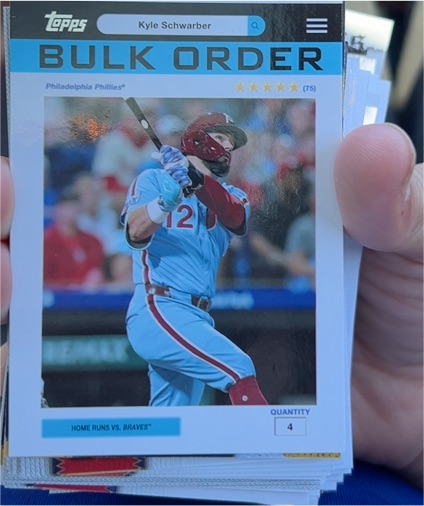 2026 Topps Bulk Order #BO-5 Kyle Schwarber — front