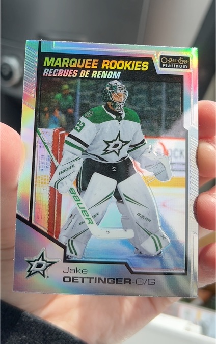 2020-21 O-Pee-Chee Platinum #175 Jake Oettinger Marquee Rookies — front