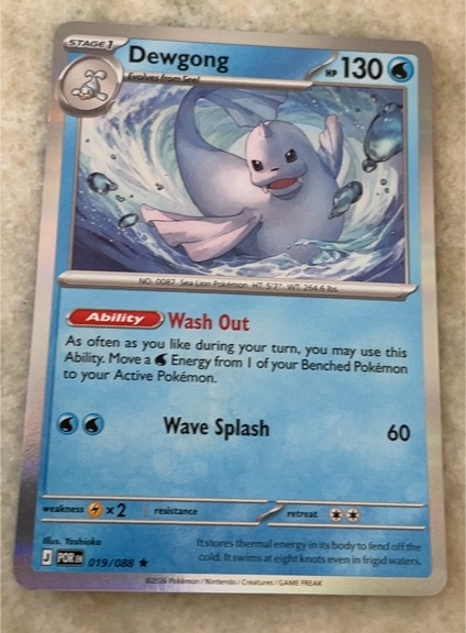 2016 Pokémon Perfect Order #019 Dewgong — front