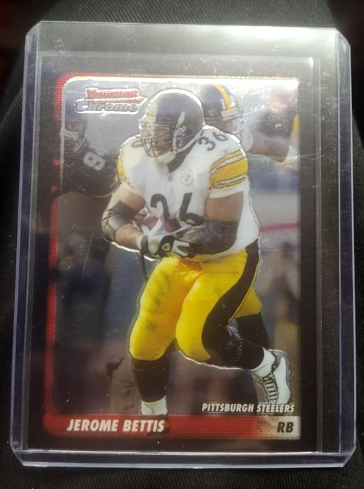 2003 Bowman Chrome #72 Jerome Bettis — front