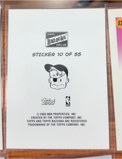 2003 Topps Bazooka Comic Strip #10 Tim Duncan — front