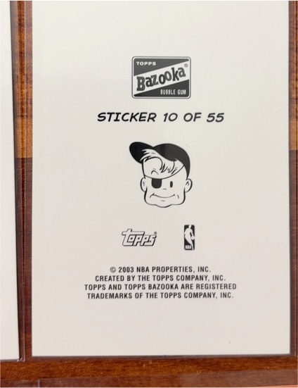 2003-04 Topps Bazooka Comic Strip #10 Tim Duncan — front