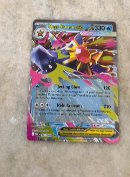 2026 Pokémon Mega Starmie EX #021 — front