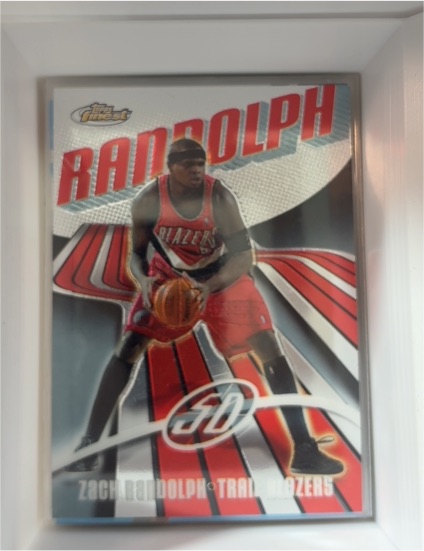 2003-04 Topps Finest #1 Zach Randolph — front