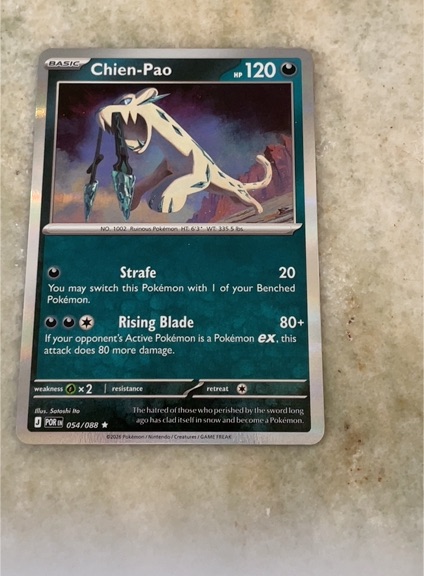 2023 Pokémon ME03 Perfect Order #054 Chien-Pao — front