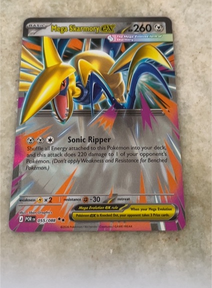 2016 Pokémon #055 Mega Skarmory EX — front