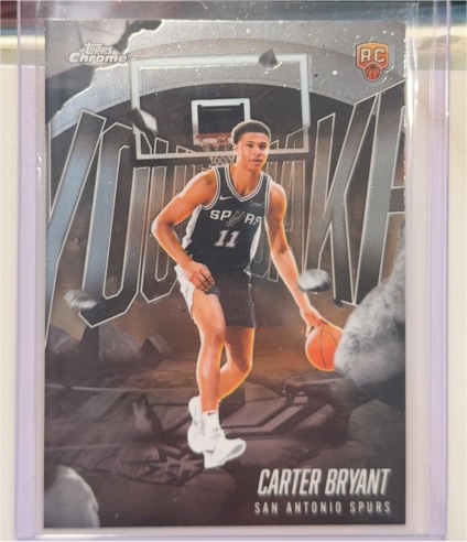 2025-26 Topps Chrome #YQ-15 Carter Bryant Youthquake Rookie Card — front