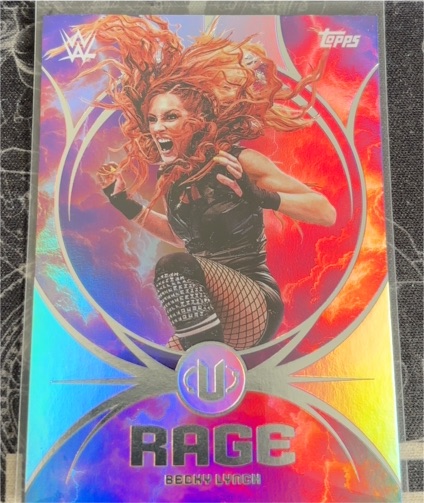 2025 Topps WWE Universe #RA-21 Becky Lynch Rage Insert — front