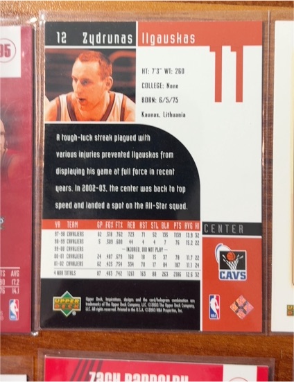 1997 Collector's Choice #223 Zydrunas Ilgauskas — front