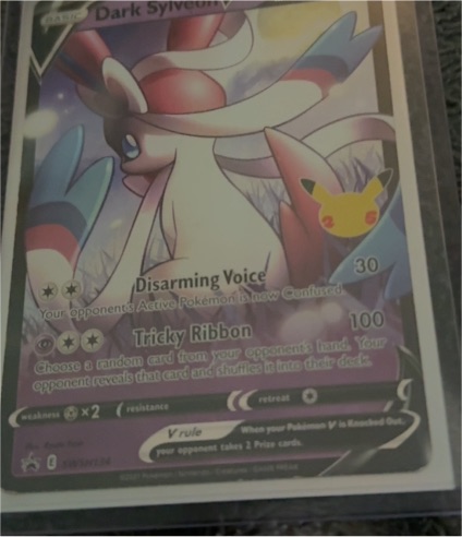 2021 Pokémon TCG Dark Sylveon V #SWSH134 Black Star Promo — front