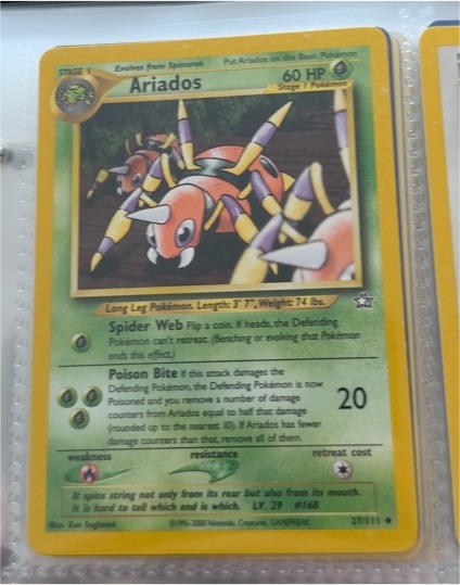 2000 Neo Genesis #27 Ariados — front