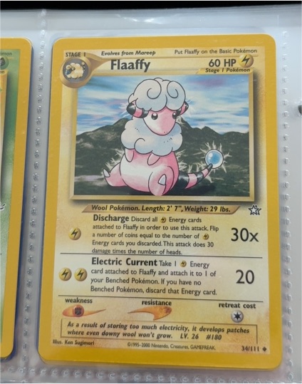 2000 Neo Genesis #34 Flaaffy — front