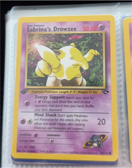 2000 Gym Challenge #95 Sabrina's Drowzee — front