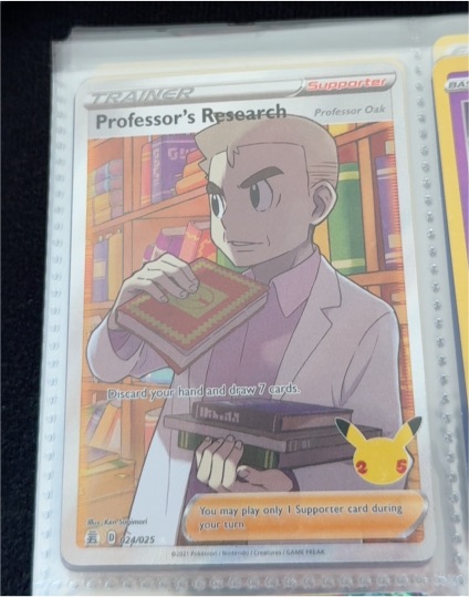 2021 Pokemon Celebrations #024 Professor's Research Full Art — front
