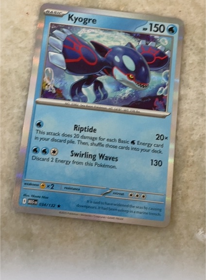 2021 Pokémon ME01: Mega Evolution #034 Kyogre — front