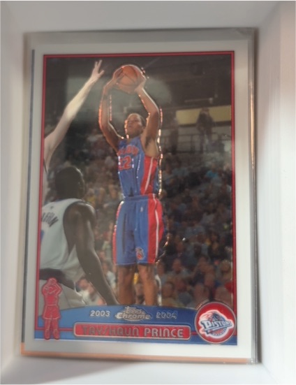 2003-04 Topps Chrome #77 Tayshaun Prince — front