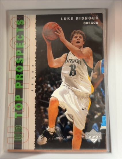 2003-04 Upper Deck Top Prospects #14 Luke Ridnour — front