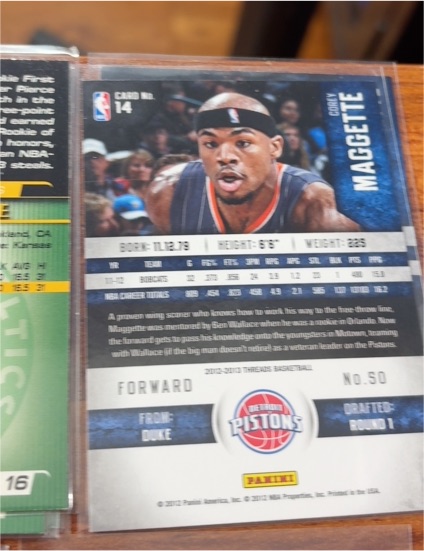 2012-13 Panini Threads #14 Corey Maggette — front