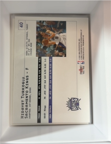 2001-02 Upper Deck #40 Hidayet Turkoglu — front
