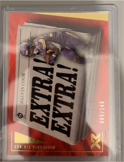 2021 Panini XR Extra Extra #EXT20 Dalvin Cook — front