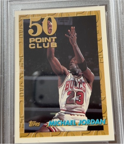 1993 Topps #64 Michael Jordan 50 Point Club — front