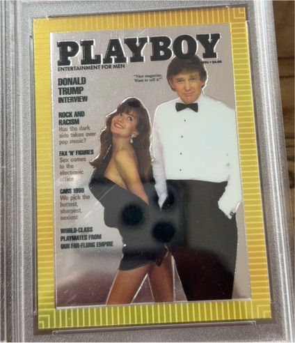 1995 Playboy Chromium #85 Donald Trump — front