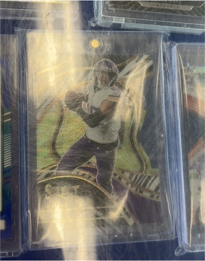 2024 Panini Select Silver Prizm Die Cut Justin Jefferson — front