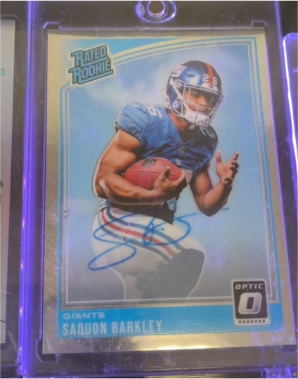 2018 Donruss Optic #156 Saquon Barkley — front