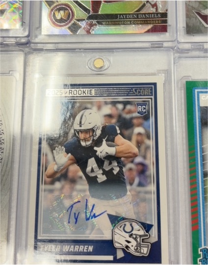 2025 Panini Score #21 Tyler Warren — front