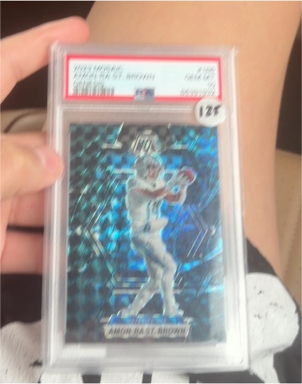 2023 Panini Mosaic #186 Amon-Ra St. Brown — front