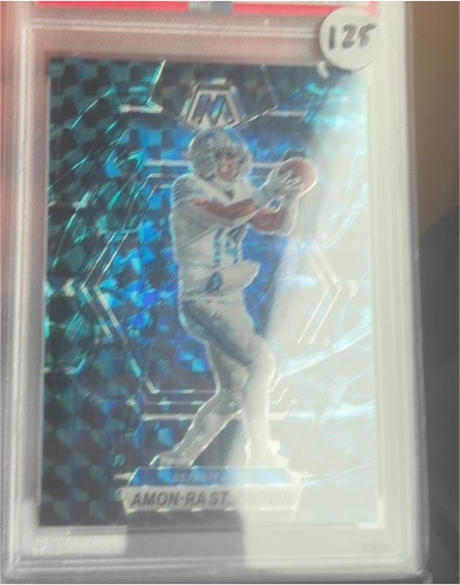 2023 Panini Mosaic #186 Amon-Ra St. Brown — front