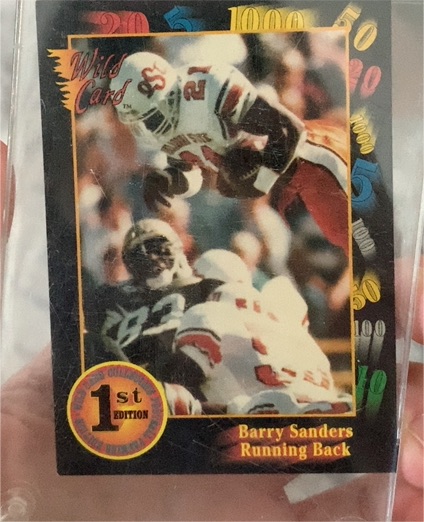 1991 Wild Card #106 Barry Sanders — front