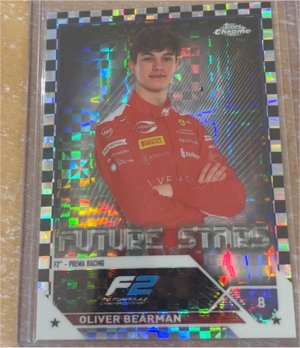 2023 Topps Chrome Formula 1 #8 Oliver Bearman Future Stars — front
