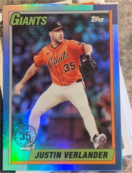 2025 Topps Update #U90-10 Justin Verlander — front