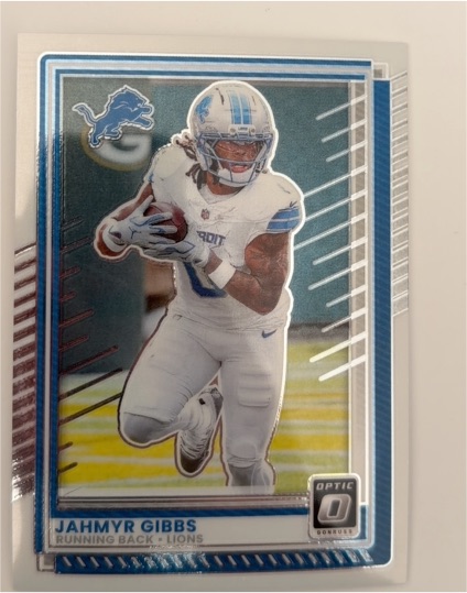 2025 Panini Donruss Optic #79 Jahmyr Gibbs — front