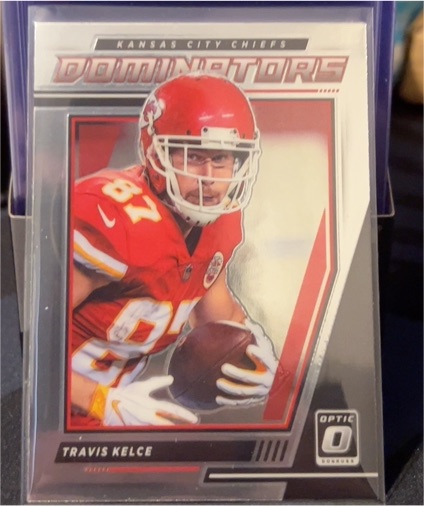 2021 Panini Donruss Optic #DM-TK Travis Kelce Dominators — front