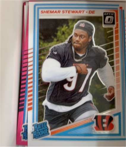 2025 Panini Donruss Optic #393 Shemar Stewart Rated Rookie Pink Prizm — front