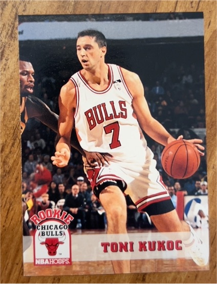 1994 NBA Hoops #313 Toni Kukoc — front