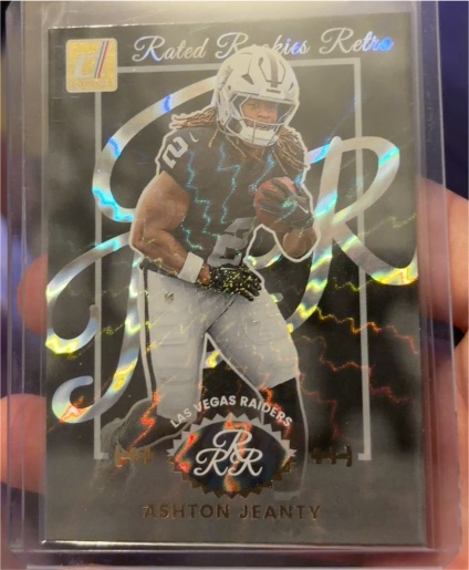 2025 Panini Donruss Rated Rookies Retro #10 Ashton Jeanty — front