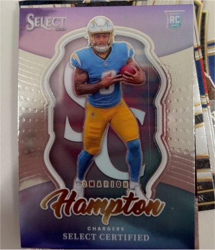 2025 Panini Select Certified #16 Omarion Hampton — front