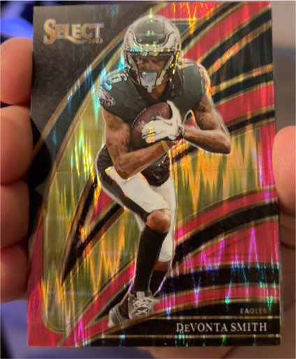 2025 Panini Select #290 DeVonta Smith Club Level Philadelphia Eagles — front